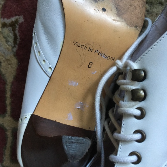 JOHN FLUEVOG Chamomile Teapots White + Ivory Shoes Size 8 - Picture 4 of 11